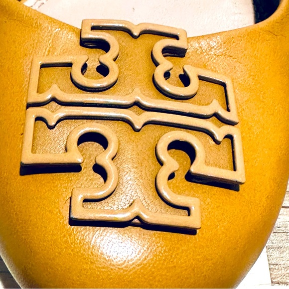 Tory Burch Lowell 2 Ballet Flats Mestico Blonde Leather, Size 9 - Picture 9 of 13